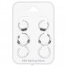 3 páry Bali kroužků - Šperkovní Stříbro 925 Ear Hoop Sets & Jewelry On Cards A4S45130
