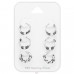 3 páry Bali kroužků - Šperkovní Stříbro 925 Ear Hoop Sets & Jewelry On Cards A4S45133