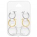 Cercei simpli pe card - Argint 925 Seturi Ear Hoops Și Bijuterii Pe Carduri A4S47314