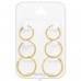 Cercuri aurii 12-14-16 mm - Argint 925 Seturi Ear Hoops Și Bijuterii Pe Carduri A4S48904