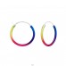 Colorful - 925 Sterling Silver Ear Hoops A4S15021