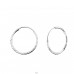 20mm Twisted hoop - 925 Sterling Silver Ear Hoops A4S15041