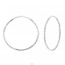 40mm Twisted - 925 Sterling Silver Ear Hoops A4S15042