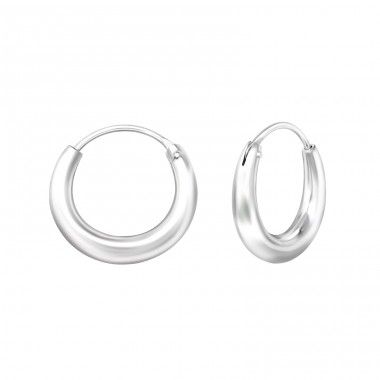 16mm Rotund din Argint - Argint 925 Creole de argint A4S20469