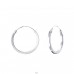 Silbernes 18-mm-Rad - 925er Silber Creolen Ohrringe A4S22684