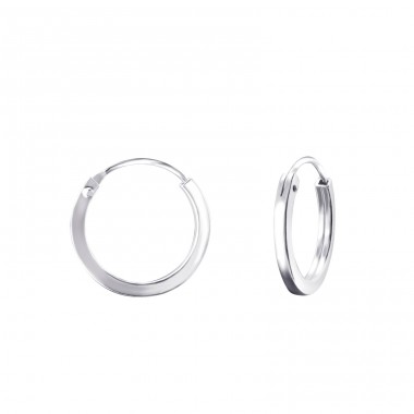 Strieborné 14mm koliesko - Striebro 925 Kruhy náušnice A4S22686