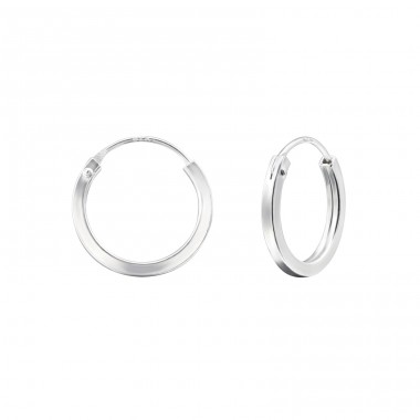 Strieborné 14mm koliesko - Striebro 925 Kruhy náušnice A4S24344
