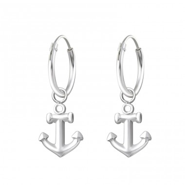 Anker - 925er Silber Creolen Ohrringe A4S31271
