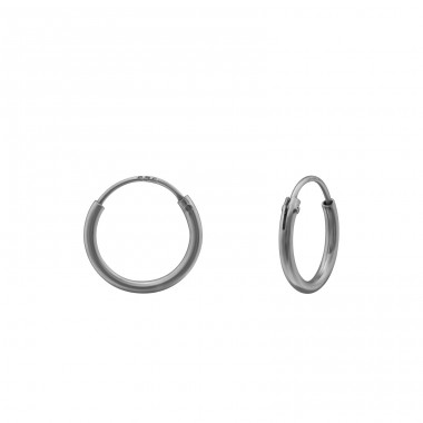 10mm - 925 Sterling Silver Ear Hoops A4S32719