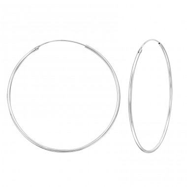 50mm - 925 Sterling Silver Ear Hoops A4S39196