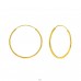 25mm golden hoop - 925 Sterling Silver Ear Hoops A4S41143