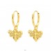 Golden Bee - 925 Sterling Silver Ear Hoops A4S41786