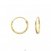 Diamond Cut 14mm - 925 Sterling Silver Ear Hoops A4S42209