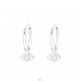 Hängender böser Blick - Schmuck 925 Silber Kreise Ohrringe A4S43222
