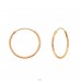 20mm rosegold hoops - 925 Sterling Silver Ear Hoops A4S43230