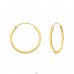 Golden hoop 25mm - 925 Sterling Silver Ear Hoops A4S43238