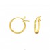 Golden 12mm silver hoops - 925 Sterling Silver Ear Hoops A4S43239