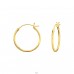 Golden 18mm hoop - 925 Sterling Silver Ear Hoops A4S43242