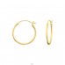 Hoop 20mm gold plated - 925 Sterling Silver Ear Hoops A4S43244