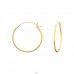25mm golden hoop - 925 Sterling Silver Ear Hoops A4S43246