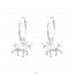 Hoops with Hanging silver Unicorn - 925 Sterling Silver Children Hoops A4S43316