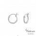 10mm kroužky - Platinum - Šperkovní Stříbro 925 Kruhy A4S44097