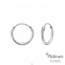 12mm kroužky - Platinum - Šperkovní Stříbro 925 Kruhy A4S44100