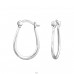 French Lock - 925 Sterling Silver Ear Hoops A4S47532