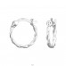 Twisted - 925 Sterling Silver Ear Hoops A4S47534