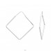 Quadratisch 32 mm - 925er Silber Creolen Ohrringe A4S48143