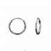 Diamond Cut 12mm - 925 Sterling Silver Ear Hoops A4S48204