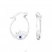 Evil Eye Silberring mit Zirkonia - 925Er Silber Creolen Ohrringe A4S48660