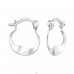 Geometric circles - 925 Sterling Silver Ear Hoops A4S48706