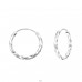 Ezüst 20mm Bali - 925 ezüst Karika fülbevaló A4S559