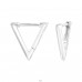 Triangle - 925 Sterling Silver Huggies A4S46951