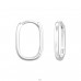Oval - 925 Sterling Silver Huggies A4S46953