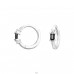 Round with Zirconia - 925 Sterling Silver Huggies A4S47339