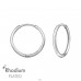 16mm Krúžky ródiované - Šperkové Striebro 925 Huggies A4S47579