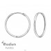 20mm Krúžky ródiované - Šperkové Striebro 925 Huggies A4S47587