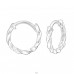 Twister Ear Hoops - 925 Sterling Silver Huggies A4S47885