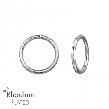 Cercuri De Argint placat cu Rodiu - Argint 925 Huggies A4S47894