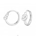 Knot - 925 Sterling Silver Huggies A4S48702
