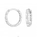 Heart with Zirconia - 925 Sterling Silver Huggies A4S50003