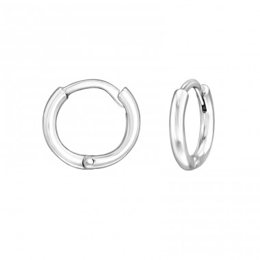 10 mm krúžky - Šperkové Striebro 925 Huggies A4S50209