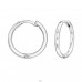 14 mm Krúžky - Šperkové Striebro 925 Huggies A4S50215