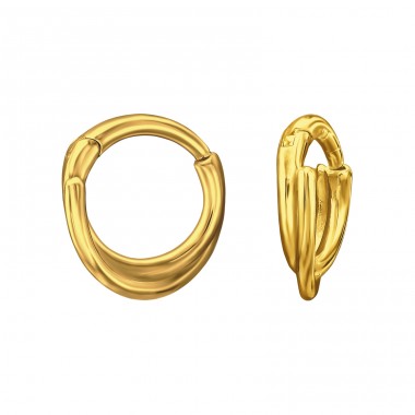 Propletené pozlacené kroužky - Šperkovní Stříbro 925 Huggies A4S50723