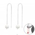 Go Through earrings - 925 Sterling Silver Earrings With Pearls A4S40367