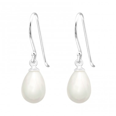 Perla in forma de lacrima - Argint 925 Cercei Cu Perle A4S41147