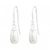 Pearl in glan shape - 925 Sterling Silver Earrings With Pearls A4S43398