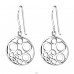 Silberner Kreis - 925er Silber Glatte Ohrringe A4S27071